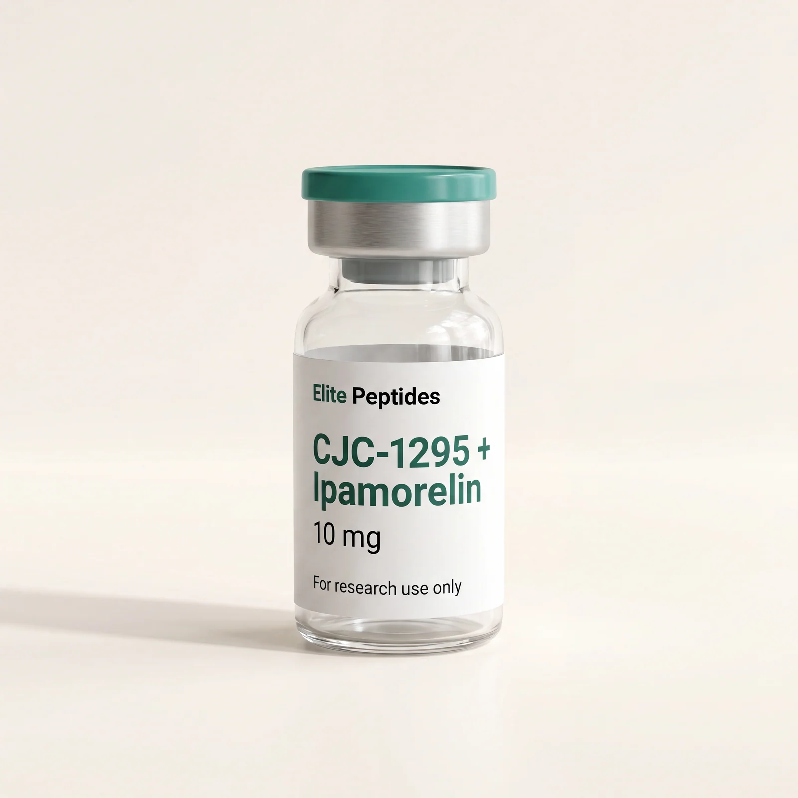 CJC-1295 no DAC + Ipamorelin — research peptide vial