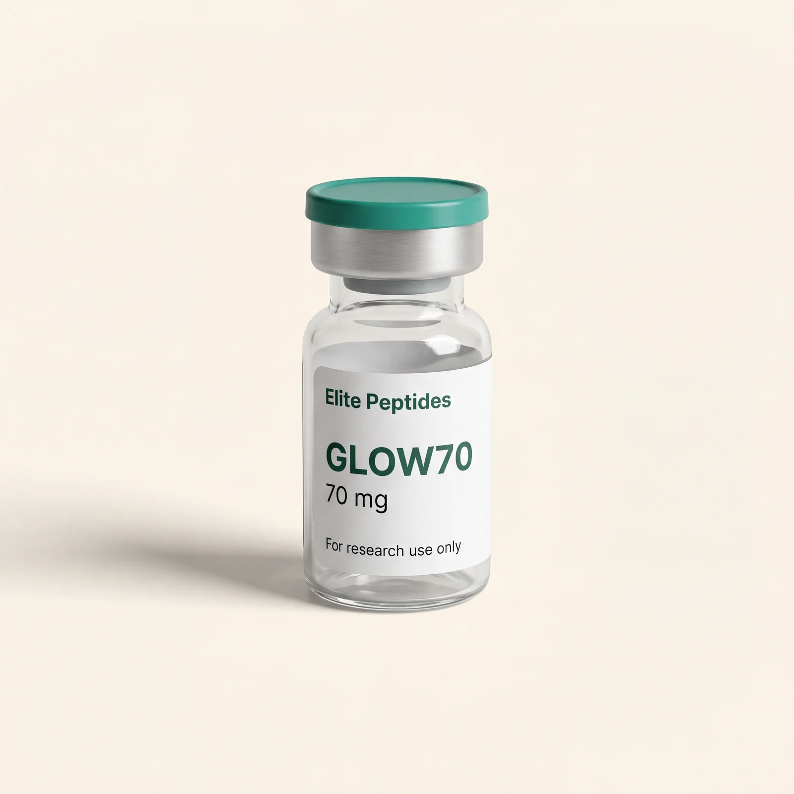 GLOW70 — research peptide vial